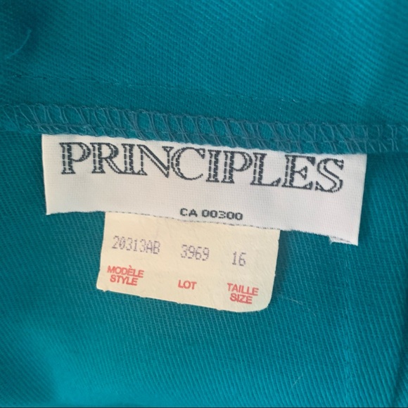 Authentic Vintage Teal Skirt with Gold Chain (1980s) - Picture 6 of 6